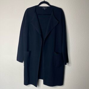 J. Crew black duster sweater jacket women’s small EUC